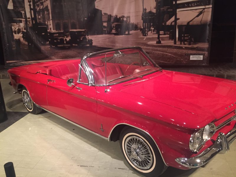 The Corvair display pointed out that it was exonerated in court - not unsafe. Fuck you, Ralph Nader.